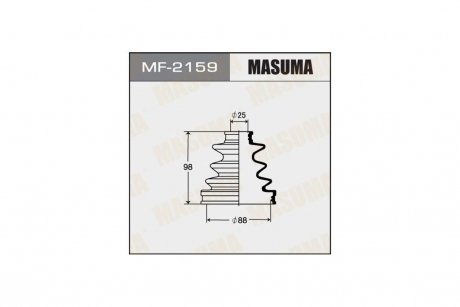 Пыльник ШРУСа (MF-2159) MASUMA MF2159 (фото 1)