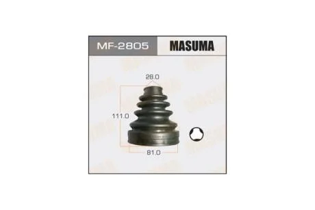 Пильовик ШРКШ внутрішнього Toyota FJ Cruiser (06-09), Land Cruiser Prado (02-09) (MF-2805) MASUMA MF2805