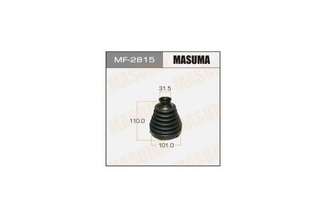 Пильовик ШРКШ внутрішній (пластик) + спецхомут Toyota Land Cruiser (07-) (MF-2815) MASUMA MF2815