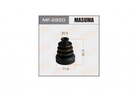 Пыльник ШРУСа наружный Subaru Forester (01-12), Impreza (00-14), Legacy (03-14) (MF-2820) MASUMA MF2820 (фото 1)