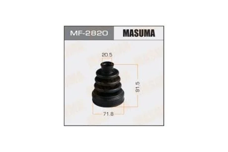 Пыльник ШРУСа наружный Subaru Forester (01-12), Impreza (00-14), Legacy (03-14) (MF-2820) MASUMA MF2820