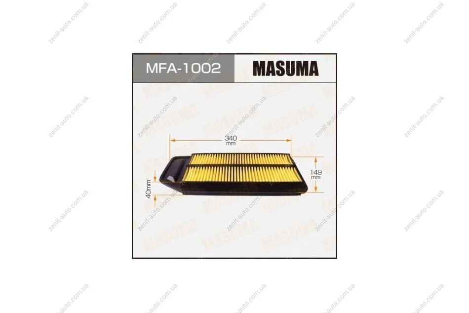 Фільтр повітряний A-879V (MFA-1002) MASUMA MFA1002 (фото 1)