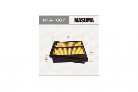 Фільтр повітря HONDA JAZZ II (L12A1_L13A6_L15A1) 1.2, 1.3, 1.5 (05-08) MASUMA MFA1007