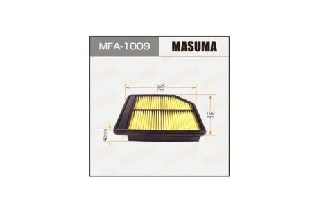 Фільтр повітряний A-886V (MFA-1009) MASUMA MFA1009