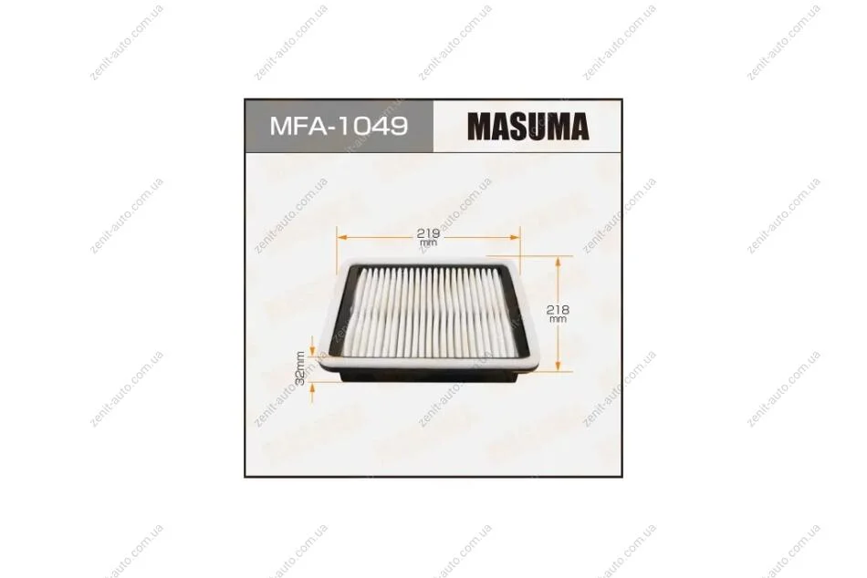 Фильтр воздушный Subaru Forester (07-), Impreza (07-), Legacy, Outback (03-), XV (11-) (MFA-1049) MASUMA MFA1049 (фото 1)