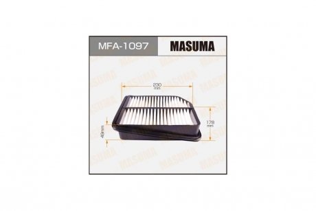 Фильтр воздушный (MFA-1097) MASUMA MFA1097 (фото 1)