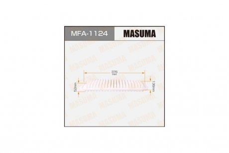 Фильтр воздушный (MFA-1124) MASUMA MFA1124 (фото 1)