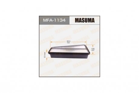 Фільтр повітряний (MFA-1134) MASUMA MFA1134 (фото 1)