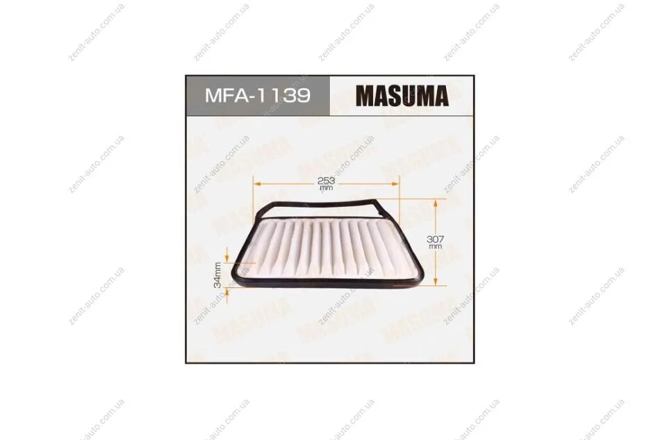 Фільтр повітряний (MFA-1139) MASUMA MFA1139 (фото 1)