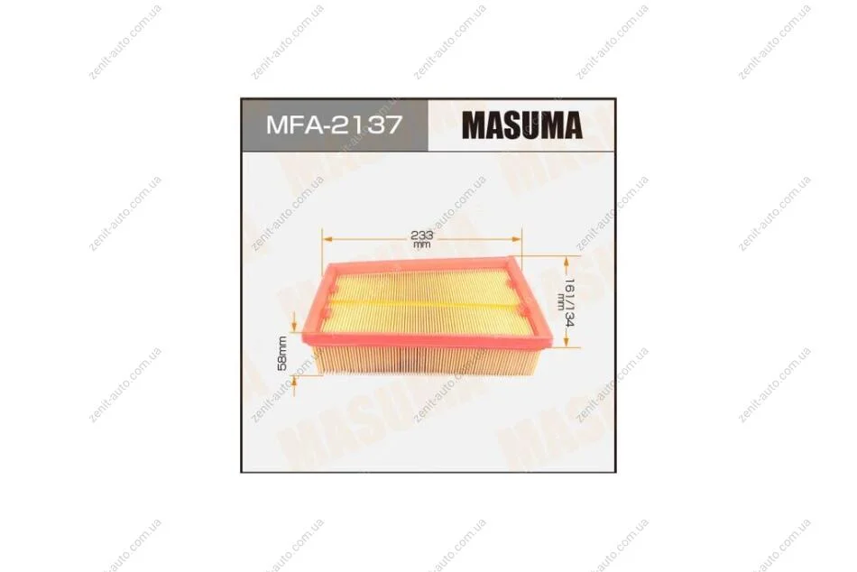 Фильтр воздушный A-2014 (MFA-2137) MASUMA MFA2137 (фото 1)
