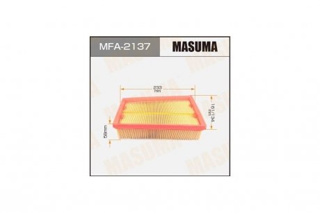 Фільтр повітряний A-2014 (MFA-2137) MASUMA MFA2137 (фото 1)