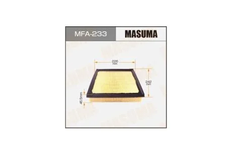 Фильтр воздушный Toyota Camry, Highlander, Rav4 (17-) (MFA-233) MASUMA MFA233