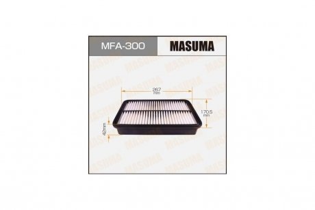 Фільтр повітряний (MFA-300) MASUMA MFA300