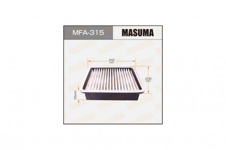 Фильтр воздушный CHRYSLER 300(LX) 3.5 (04-12) MASUMA MFA315 (фото 1)
