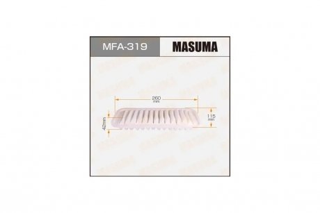 Фільтр повітряний (MFA-319) MASUMA MFA319 (фото 1)
