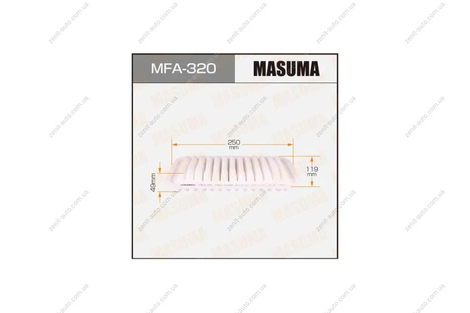 Фильтр воздушный A-197 (MFA-320) MASUMA MFA320 (фото 1)