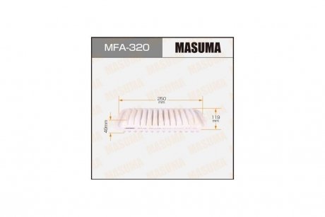 Фильтр воздушный A-197 MASUMA MFA320 (фото 1)