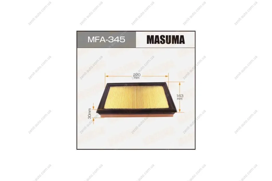 Фільтр повітряний (MFA-345) MASUMA MFA345 (фото 1)