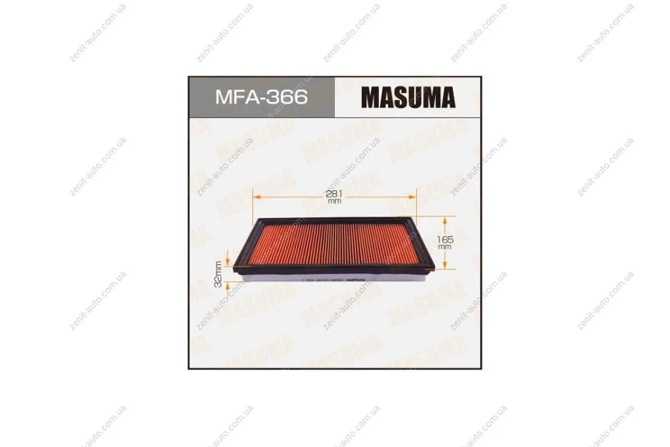 Фильтр воздушный A-243V с пропиткой маслом (MFA-366) MASUMA MFA366 (фото 1)