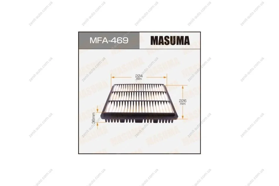 Фільтр повітряний A-346 (MFA-469) MASUMA MFA469 (фото 1)
