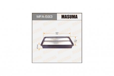 Фільтр повітряний (MFA-593) MASUMA MFA593 (фото 1)