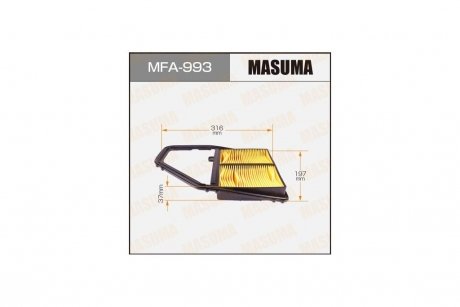 Фільтр повітря HONDA FR-V (BE) 1.7 (BE1) (04-09) MASUMA MFA993
