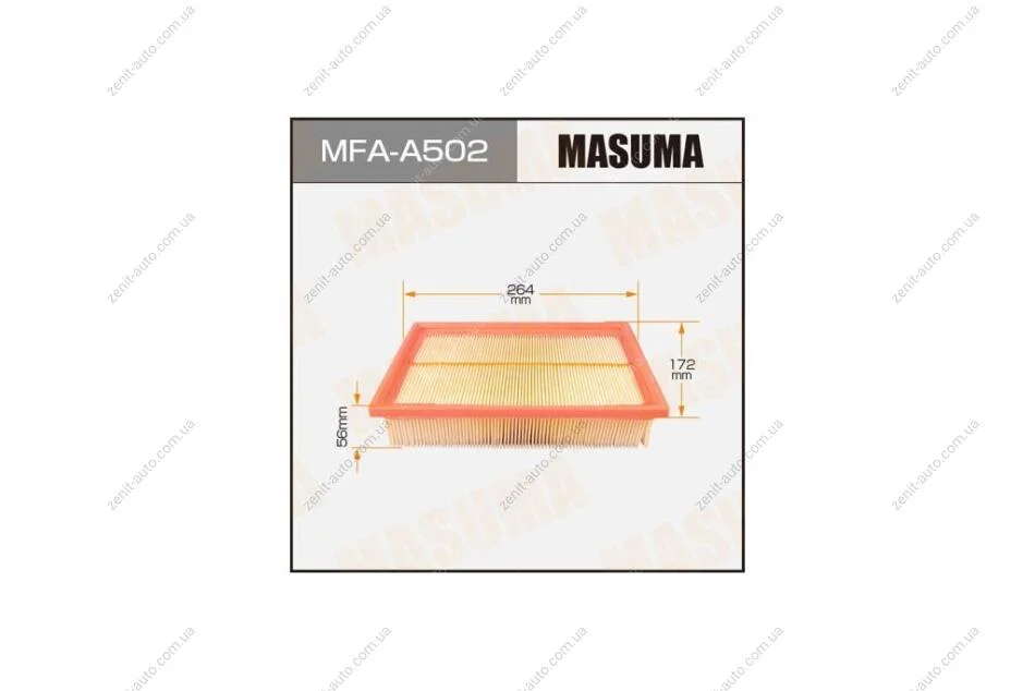 Фильтр воздушный FORD/ FOCUS/ V1600 05-07 (MFA-A502) MASUMA MFAA502 (фото 1)