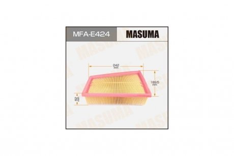 Фільтр повітряний A0459 RENAULT/ MEGANE II/ V1600 08- (MFA-E424) MASUMA MFAE424