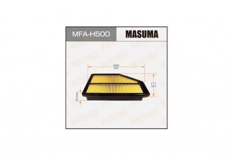 Фильтр воздушный (MFA-H500) MASUMA MFAH500 (фото 1)