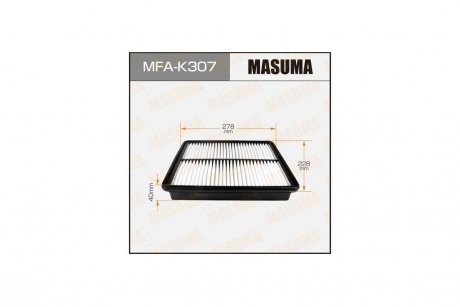 Фільтр повітряний A9422 KIA/ SORENTO/ V2400 09- (MFA-K307) MASUMA MFAK307