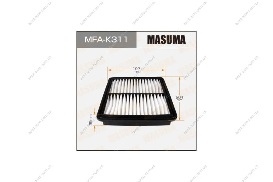 Фильтр воздушный DAEWOO/ MATIZ/ V800, V1000 98- (MFA-K311) MASUMA MFAK311 (фото 1)