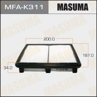 Фільтр повітря DAEWOO/ MATIZ/ V800, V1000 98- MASUMA MFAK311
