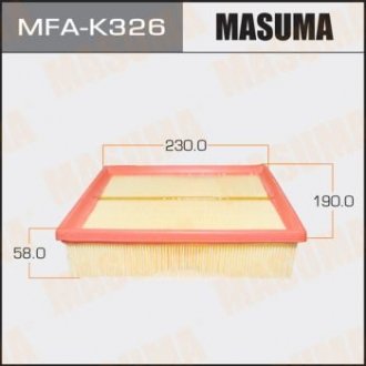 Фільтр повітряний (MFA-K326) MASUMA MFAK326