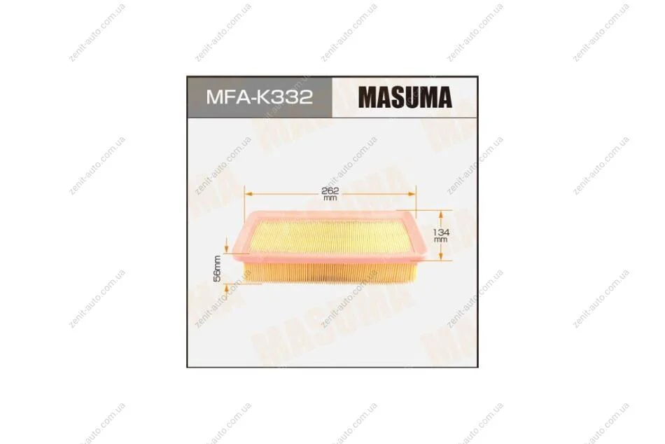 Фильтр воздушный A9608PU LHD KIA/ RIO/ V1400 V1600 06- (MFA-K332) MASUMA MFAK332 (фото 1)