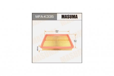 Фільтр повітряний A0244 KIA/ MAGENTIS/ V2000 V2700 05- (MFA-K335) MASUMA MFAK335 (фото 1)