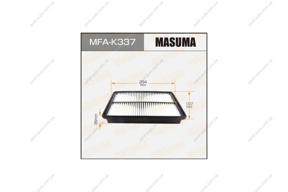 Фильтр воздушный Hyundai Santa Fe/ KIA Sorento 2.2D (12-) (MFA-K337) MASUMA MFAK337 (фото 1)