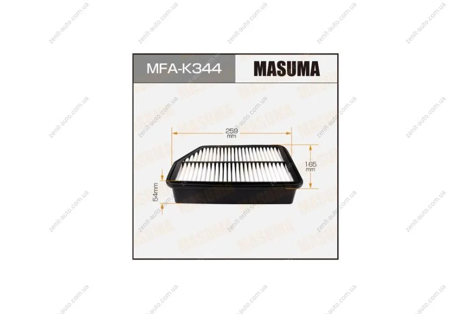 Фильтр воздушный A9323 HYUNDAI/ IX35 (MFA-K344) MASUMA MFAK344 (фото 1)