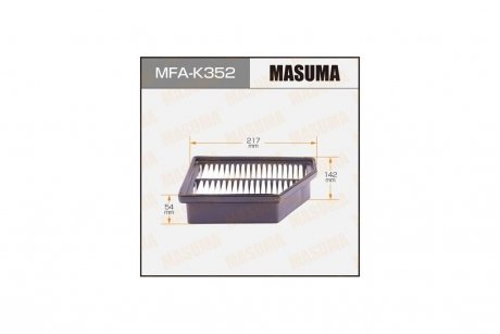 Фільтр повітряний (MFA-K352) MASUMA MFAK352 (фото 1)