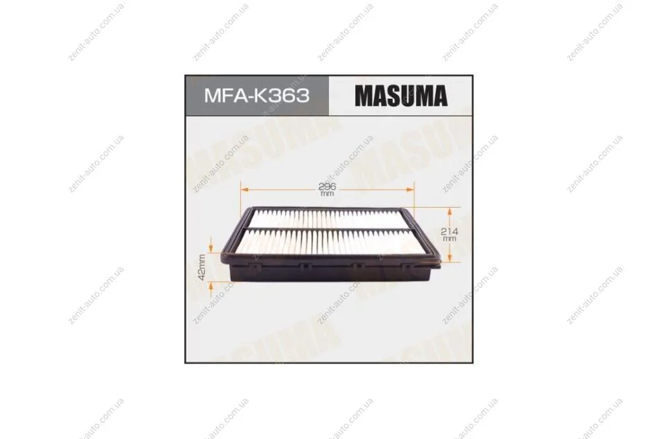 Фільтр повітряний (MFA-K363) MASUMA MFAK363 (фото 1)