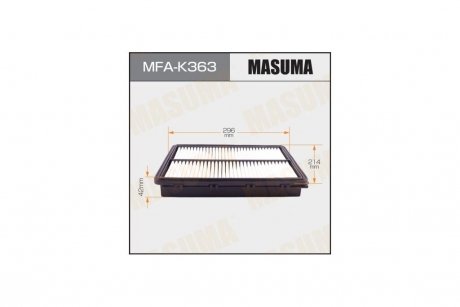 Фільтр повітряний (MFA-K363) MASUMA MFAK363