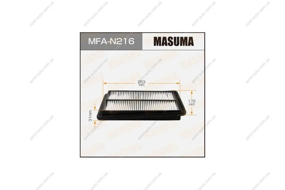 Фільтр повітряний Nissan Qashqai, X-Trail (13-) (MFA-N216) MASUMA MFAN216 (фото 1)