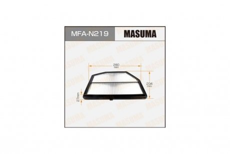 Фільтр повітряний Nissan Murano, Pathfinder/ Infinity QX60 (engine QR25DE) (14-) (MFA-N219) MASUMA MFAN219