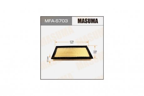 Фильтр воздушный SUZUKI/ SX4/ YA11SYC11S 06- MASUMA MFAS703