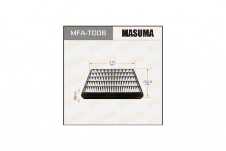 Фільтр повітряний (MFA-T006) MASUMA MFAT006 (фото 1)