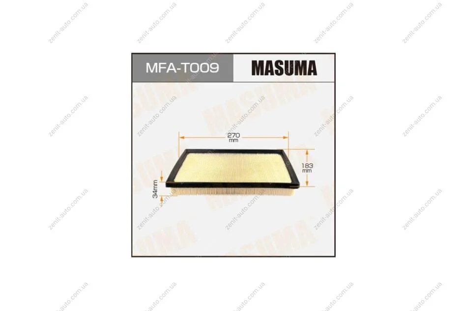 Фільтр повітряний Toyota Avalon, Camry, RAV4 (11-) (MFA-T009) MASUMA MFAT009 (фото 1)
