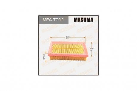 Фільтр повітряний (MFA-T011) MASUMA MFAT011 (фото 1)