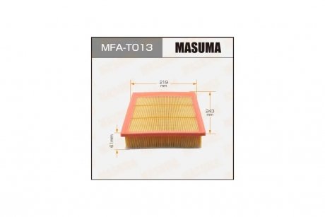 Фільтр повітряний (MFA-T013) MASUMA MFAT013 (фото 1)