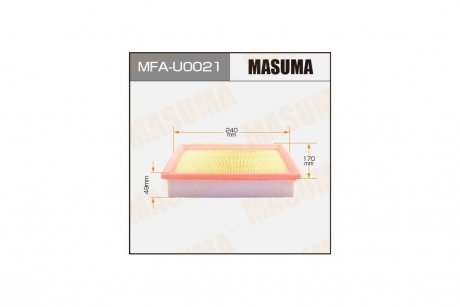 Фільтр повітряний (MFA-U0021) MASUMA MFAU0021 (фото 1)