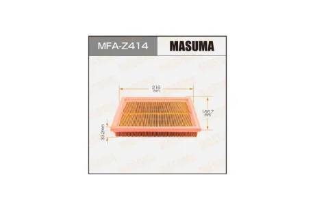 Фільтр повітряний A4501 MAZDA/ MAZDA2 03- (MFA-Z414) MASUMA MFAZ414