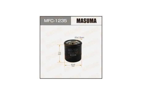 Фильтр масляный Nissan Juke (10-), Murano (04-14), Pathfinder (14-), Qashqai (06-), X-Trail (01-) (MFC-1235) MASUMA MFC1235